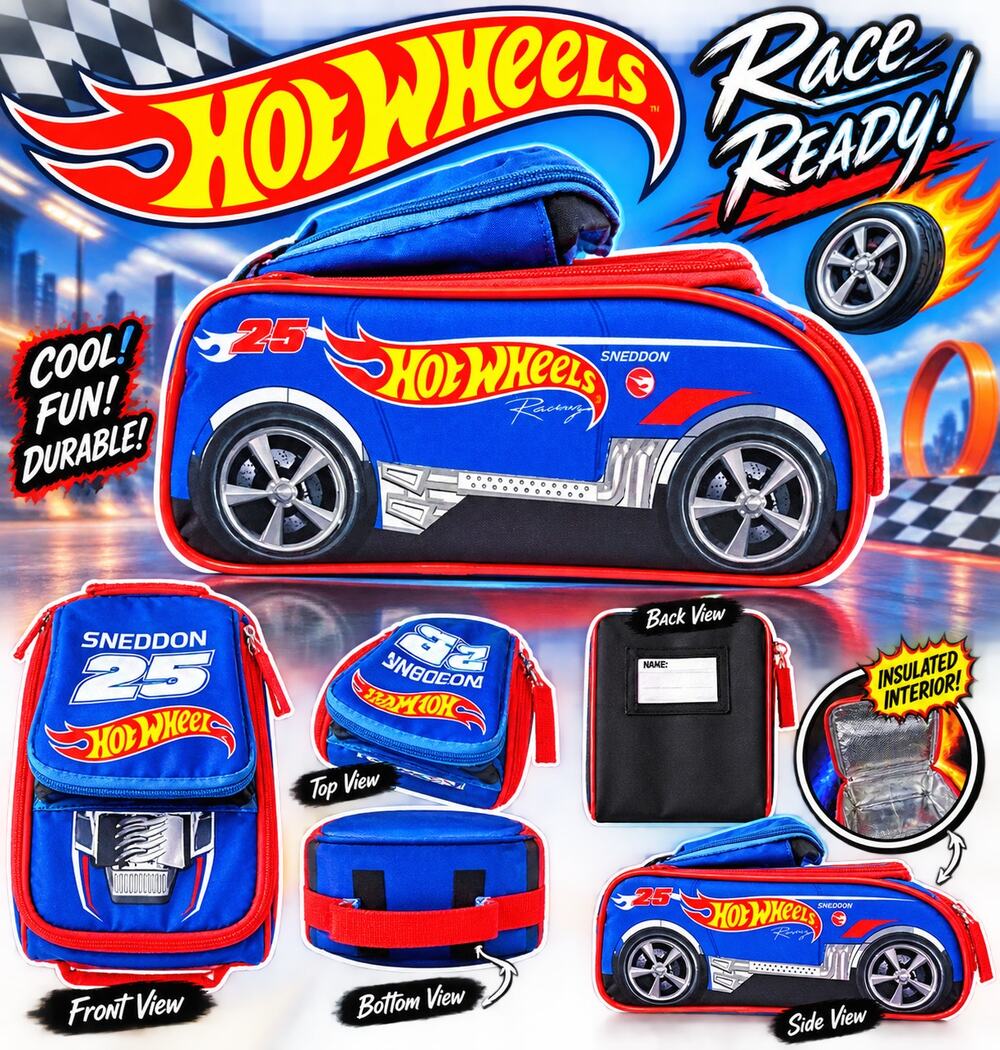 Hot Wheels Lunch Box NWT